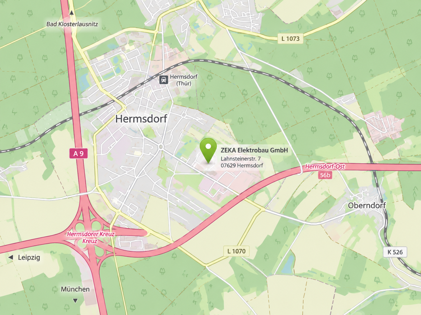 Karten-Vorschau Standort Hermsdorf
